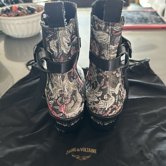 Zadig & Voltaire Tyler Ankle Boots, Embroidered - Picture 4 of 10